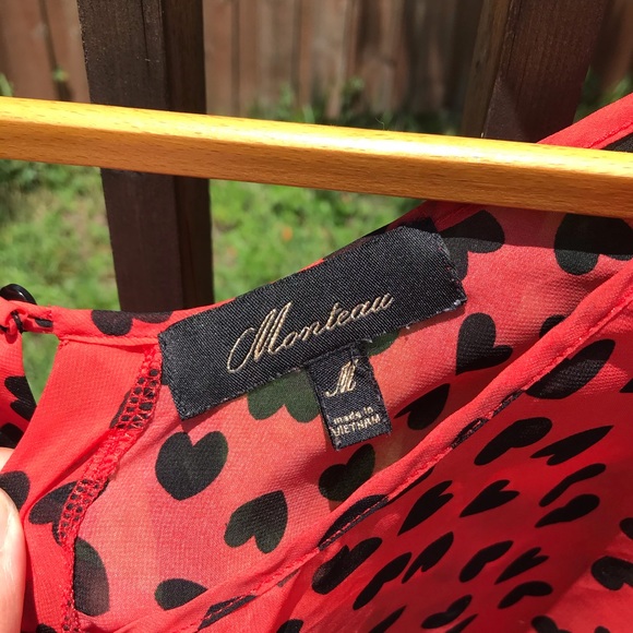 Heart pattern | sheer | Vintage Inspired | M - Picture 4 of 8